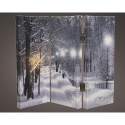 Paravent LED Blanc Chaud 48x38cm – Ambiance Festive | LUMINEO