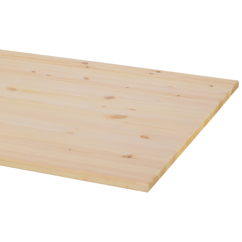 Plan de travail en pin massif 200 x 80 x 2,8 cm CANDO Plan de travail en pin massif 200 x 80 x 2,8 cm CANDO
