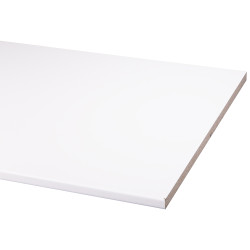 Plan de travail en bois aggloméré blanc 205 x 80 x 2,9 cm CANDO Plan de travail en bois aggloméré blanc 205 x 80 x 2,9 cm CANDO