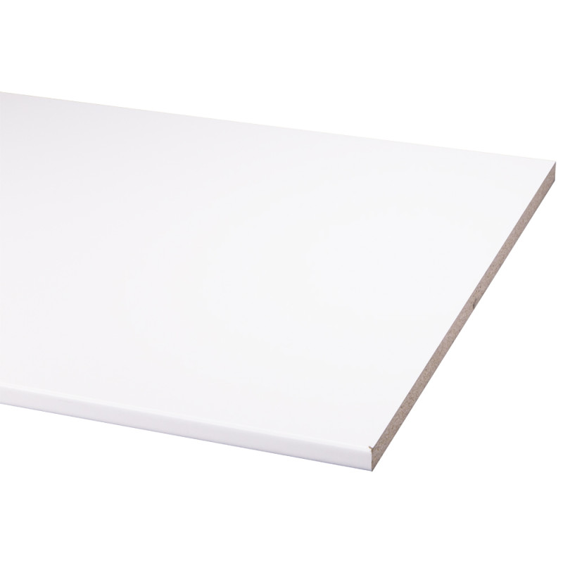 Plan de travail en bois aggloméré blanc 205 x 80 x 2,9 cm CANDO Plan de travail en bois aggloméré blanc 205 x 80 x 2,9 cm CANDO