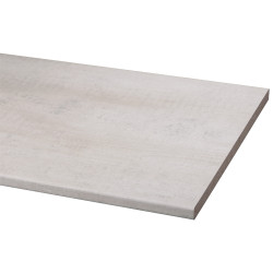 Plan de travail en bois aggloméré rebut blanc 302 x 60 x 2,9 cm CANDO