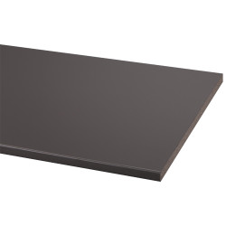 Plan de travail en bois aggloméré anthracite 302 x 60 x 2,9 cm CANDO Plan de travail en bois aggloméré anthracite 302 x 60 x 2,9 cm CANDO