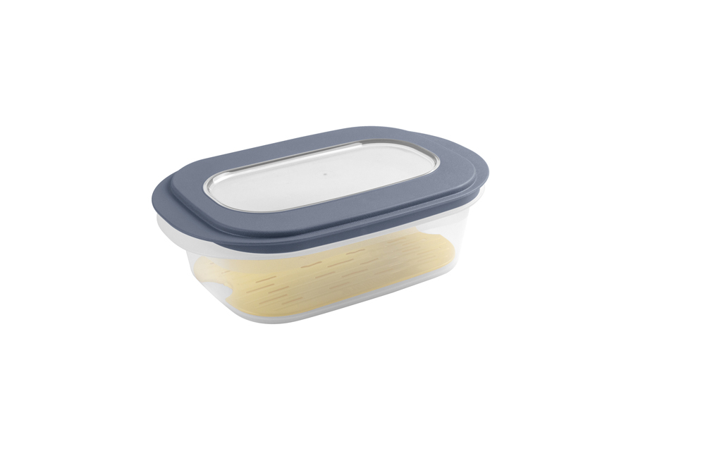 Boîte à fromage Sunware Sigma Home - avec plateau anti-condensation -  bleu-gris