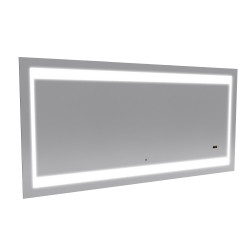 Miroir LED Silver Futura 5 W 140 x 70 cm AURLANE