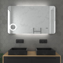 Miroir LED Silver Shadow 4 W 120 x 70 cm AURLANE