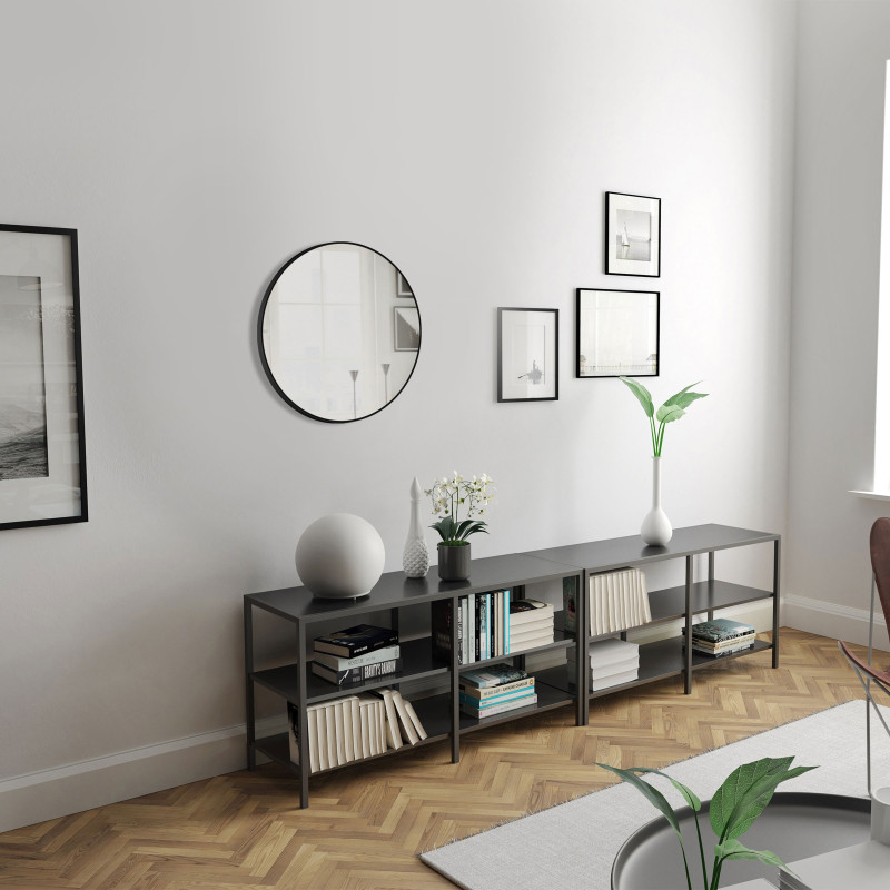 Miroir Black Circle Ø60 cm AURLANE