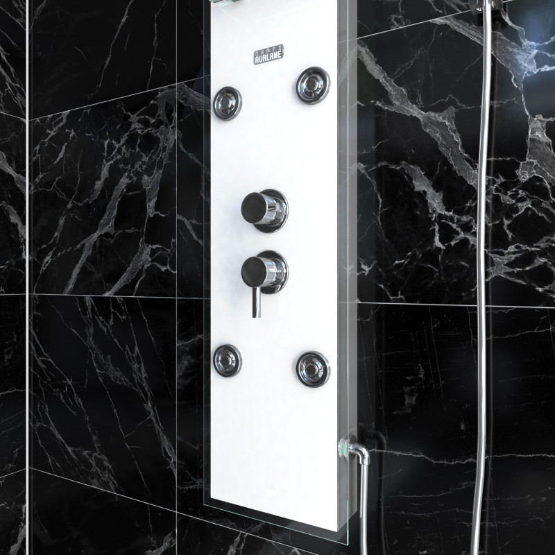 Colonne de douche Glass blanc AURLANE