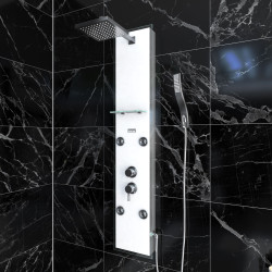 Colonne de douche Glass blanc AURLANE