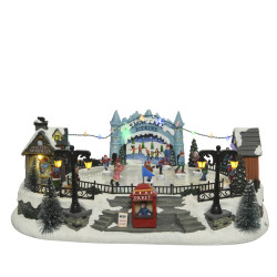 Patinoire animée LED LUMINEO – Magie de Noël | LUMINEO