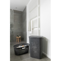 Panier à linge Infinity Dots anthracite 60 L CURVER