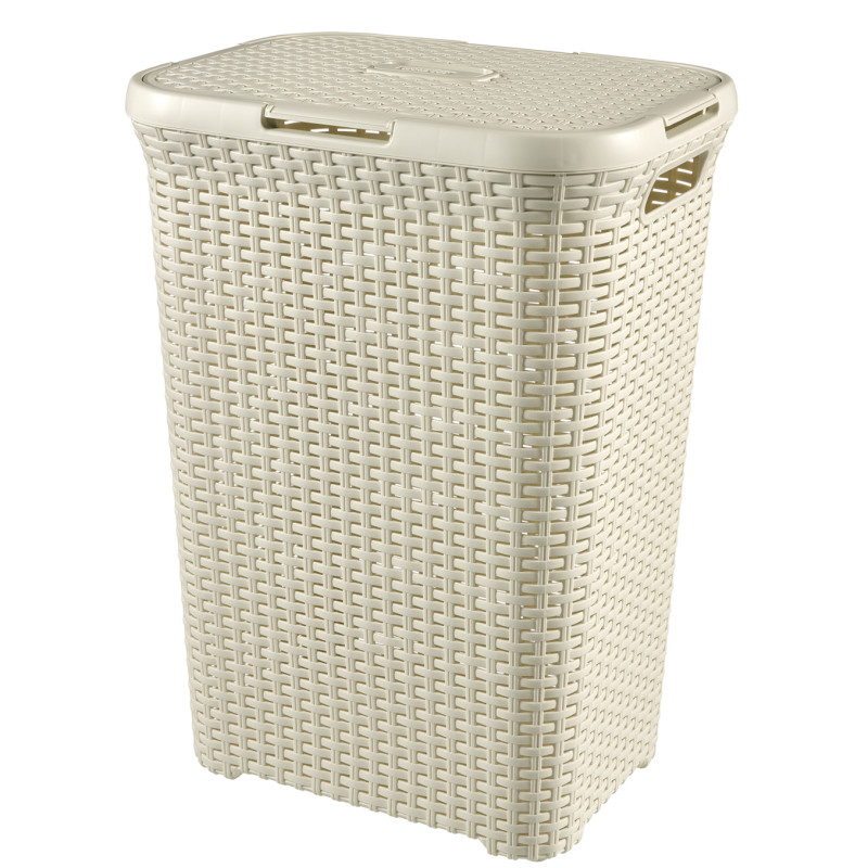 Panier à linge Style blanc vintage 60 L CURVER