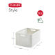 Box de rangement Natural Style blanc vintage 30 L CURVER