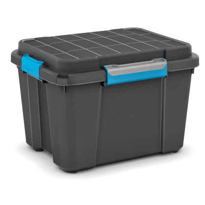 Box de rangement Scubabox noire et bleue 45 L KIS