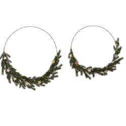 Set d'anneaux sapin LED dorés – Déco Noël Éclatante