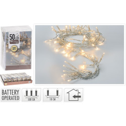 Guirlande fixe intérieure LED blanc chaud 5 m