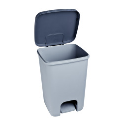 Poubelle à pédale Essentials gris clair et anthracite 40 L CURVER Poubelle à pédale Essentials gris clair et anthracite 40 L CURVER