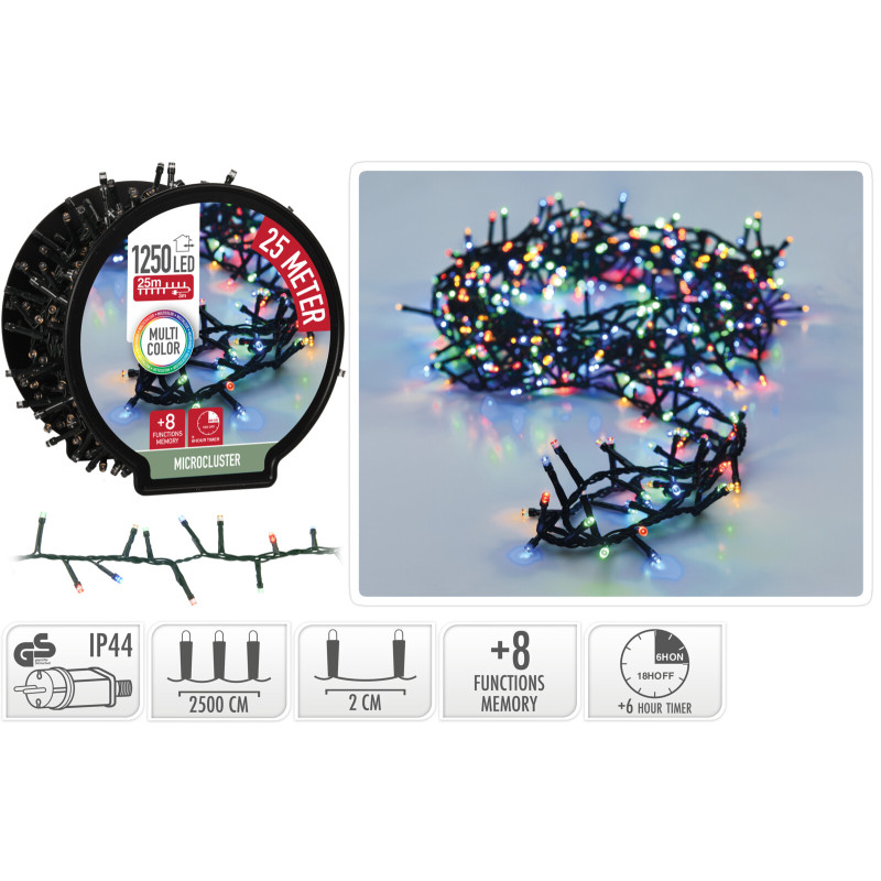 Guirlande extérieure Snake LED multicouleur 25 m