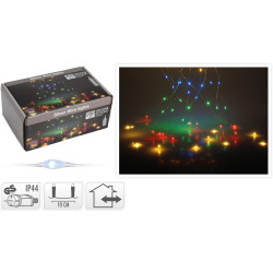Guirlande de Noël intérieure et extérieure Cascade LED multicouleur 0,1 x 2 m