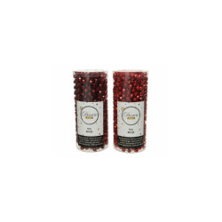 Guirlande de perles rouge 9 m DECORIS