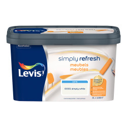 Peinture pour meubles Simply Refresh blanc satin 2 L LEVIS