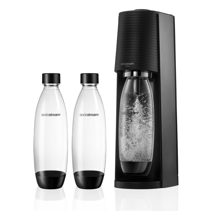 Machine à boisson pétillante Terra noire Megapack SODASTREAM