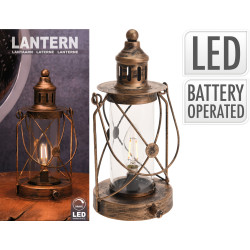 Lanterne LED blanc chaud dimmable Ø 12 x 27 cm