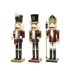 Figurine Casse-Noisette Bordeaux 50cm – Déco Noël | DECORIS