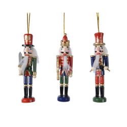 Figurine Casse-Noisette à suspendre 12,5 cm – Déco Noël | DECORIS

