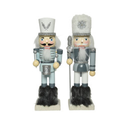 Figurine Casse-Noisette Bleu Clair 25cm – Déco Noël | DECORIS

