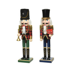 Figurine Casse-Noisette Bois 25cm – Déco Noël | DECORIS