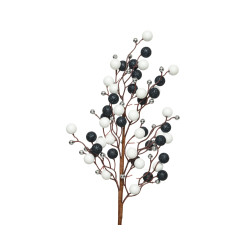 Branche Baies Mousse 60cm – Déco Noël | DECORIS