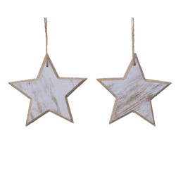 Étoile MDF à suspendre 12cm – Déco festive | DECORIS

