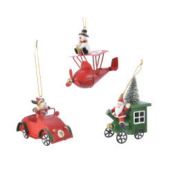 Véhicule à suspendre 11 cm DECORIS – Déco Noël | DECORIS

