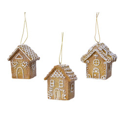 Maison pain d'épice à suspendre 7 cm – Déco Noël | DECORIS

