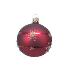 Boule de Noël Verre Bordeaux – Décoration Festive | DECORIS

