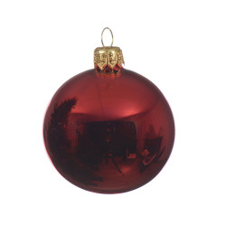 Boule de Noël Rouge Ø 15 cm – Décoration Festive | DECORIS

