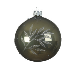 Boule de Noël Verre Mousse Ø 8cm – Déco Festive | DECORIS