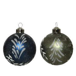 Boule de Noël Verre Argentée Ø 8 cm – Déco Festive | DECORIS