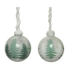 Boule de Noël Verre Laine Ø10cm – Déco Festive | DECORIS

