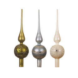 Cimier en verre bleu brumeux DECORIS – Déco festive | DECORIS