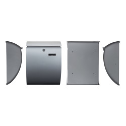 Boite aux lettres Nice argentée PEREL