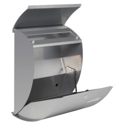 Boite aux lettres Nice argentée PEREL