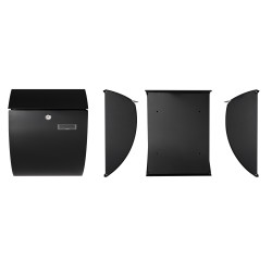 Boite aux lettres Nice noire PEREL