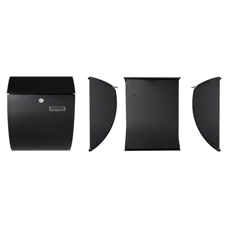 Boite aux lettres Nice noire PEREL