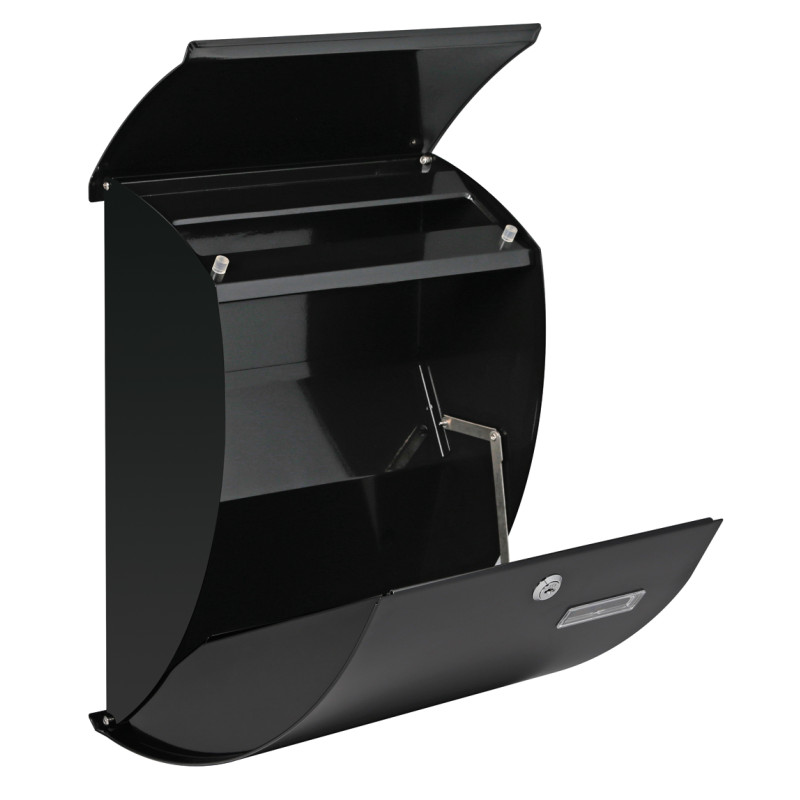 Boite aux lettres Nice noire PEREL