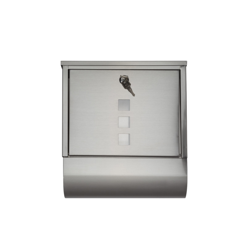 Boite aux lettres Torino en acier inoxydable PEREL