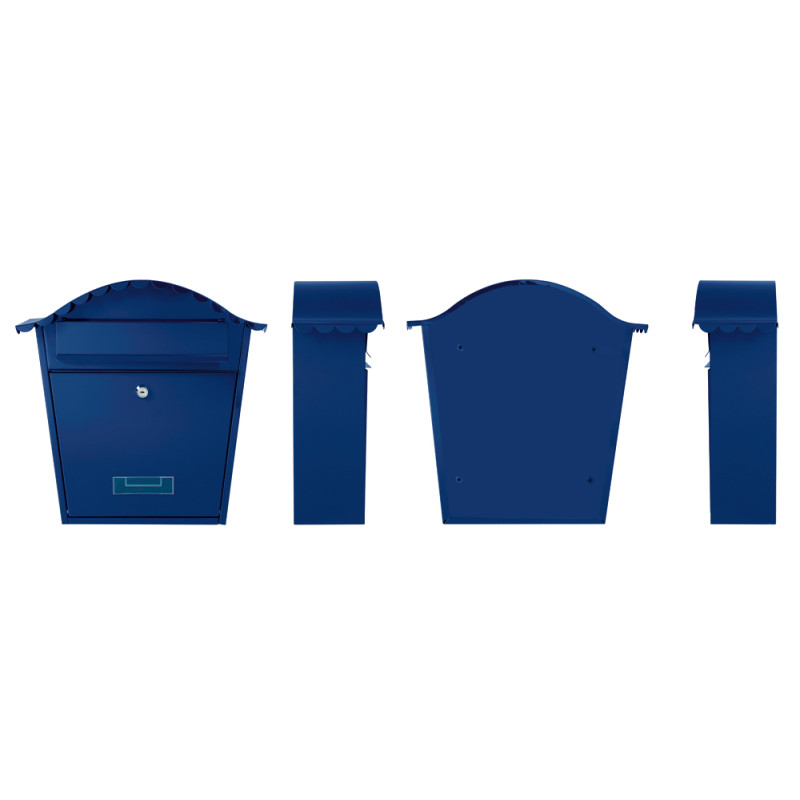 Boite aux lettres Paris bleue PEREL