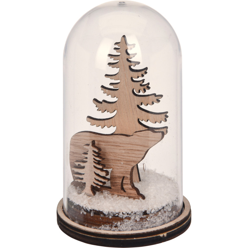 Scène de Noël sous cloche LED Ø 7 x 11 cm Scène de Noël sous cloche LED Ø 7 x 11 cm