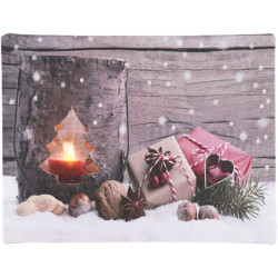 Tableau Bougie LED 20 x 15 cm Tableau Bougie LED 20 x 15 cm