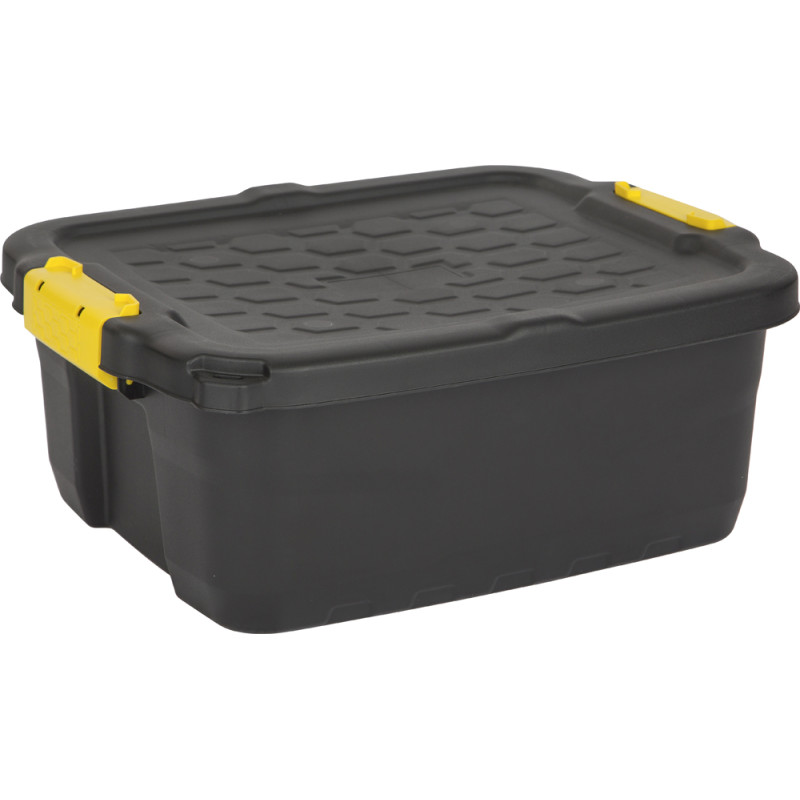 Box de rangement Heavy Duty noire 24 L PRACTO HOME